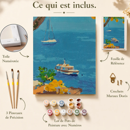 Kit peinture au numéro - Douceur Méditerranéenne